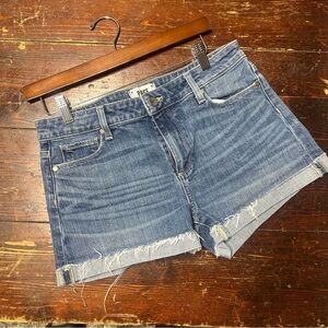 Paige Jimmy Jimmy denim cuffed shorts size 28